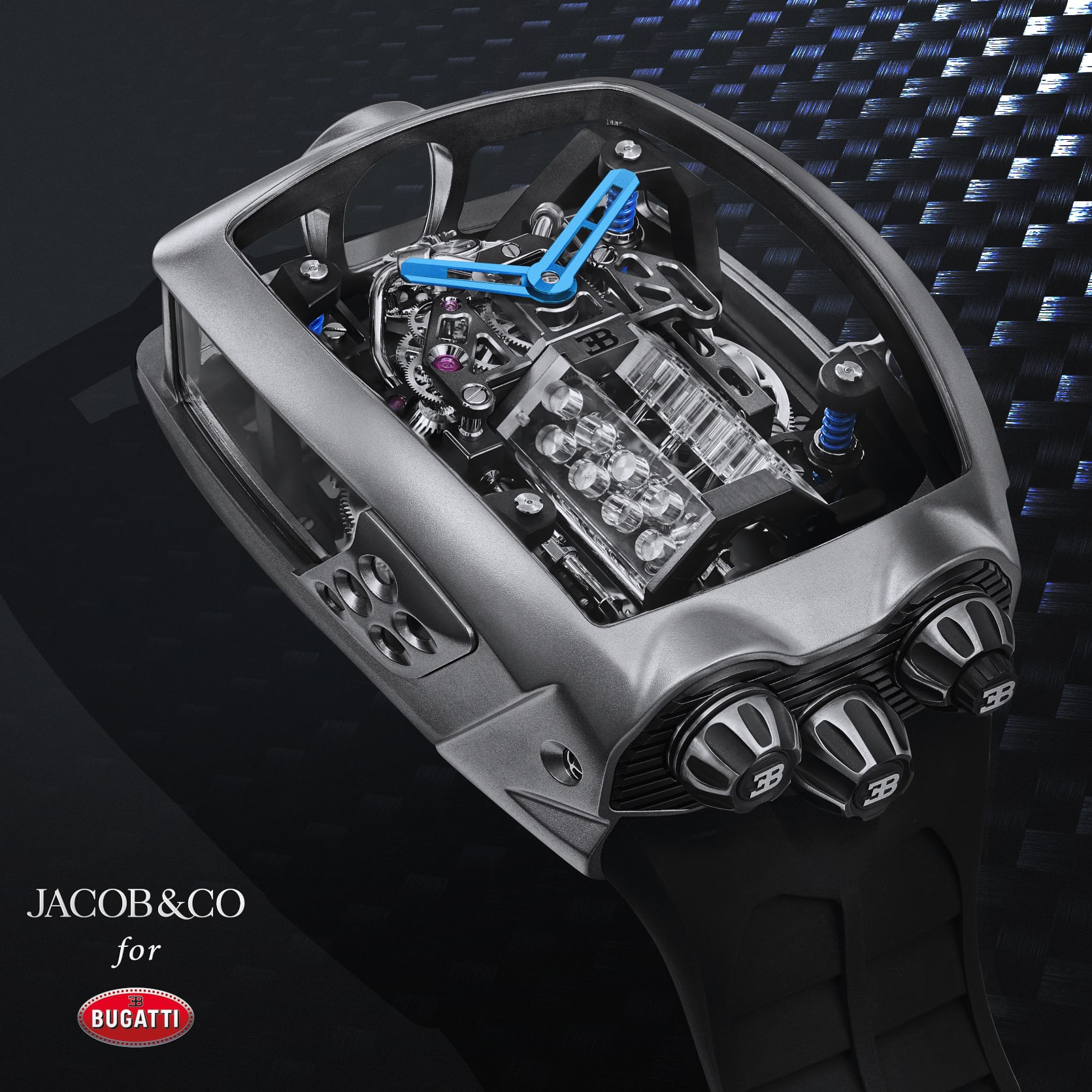 Jacob Co Unveil 280 000 Bugatti Chiron Tourbillon Watch
