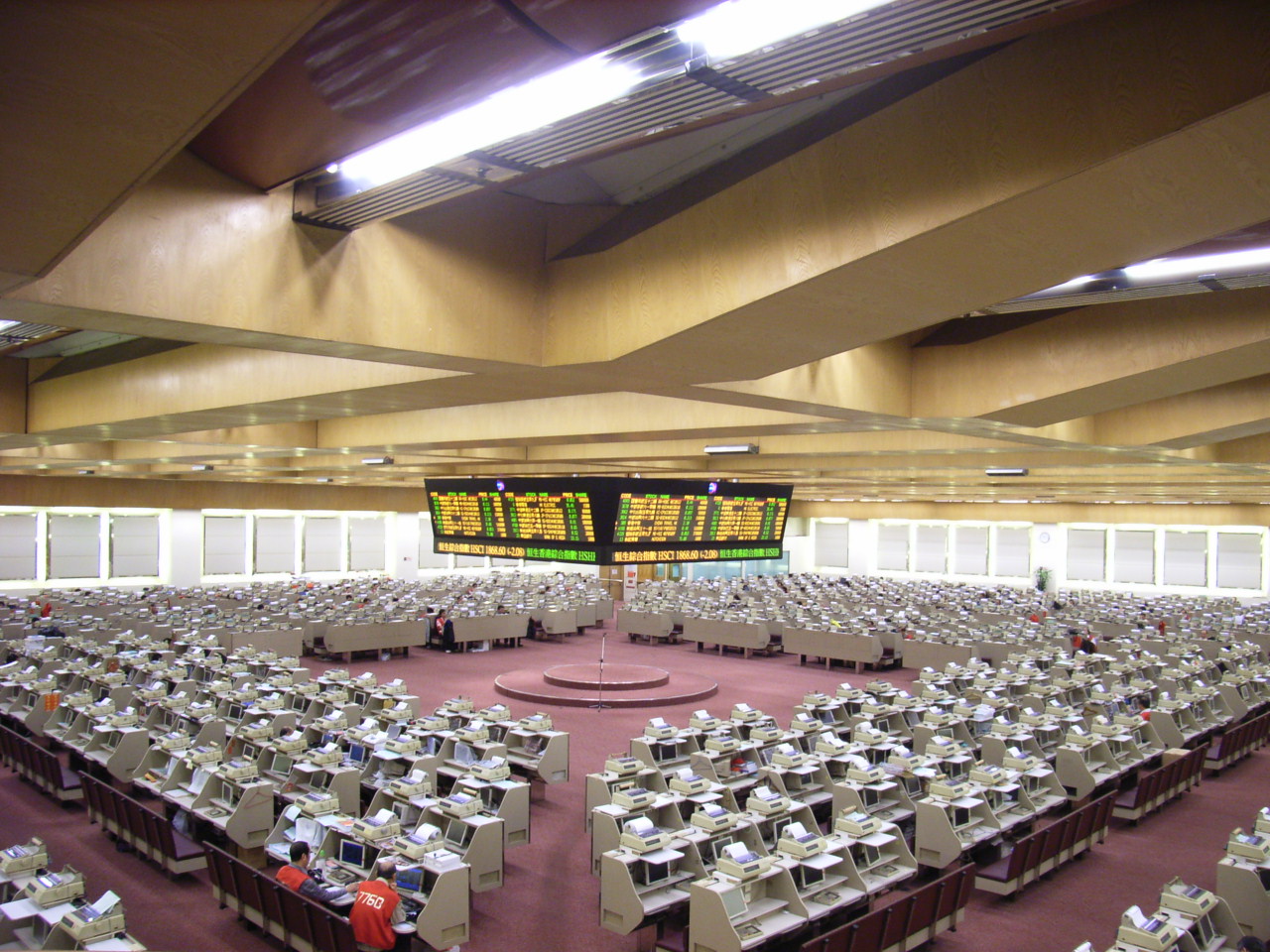 Hong Kong Exchange trade lobby, 2007