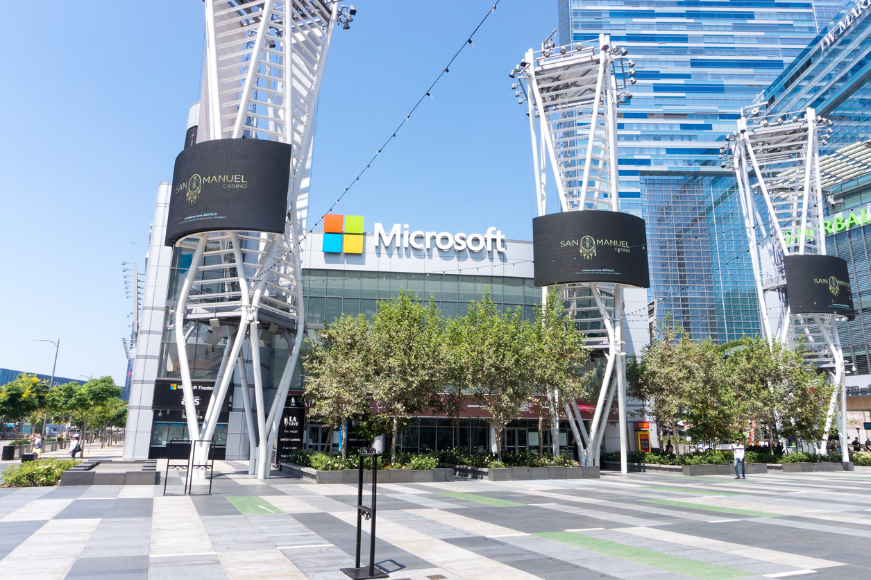 Microsoft theatre in downtown Los Angeles