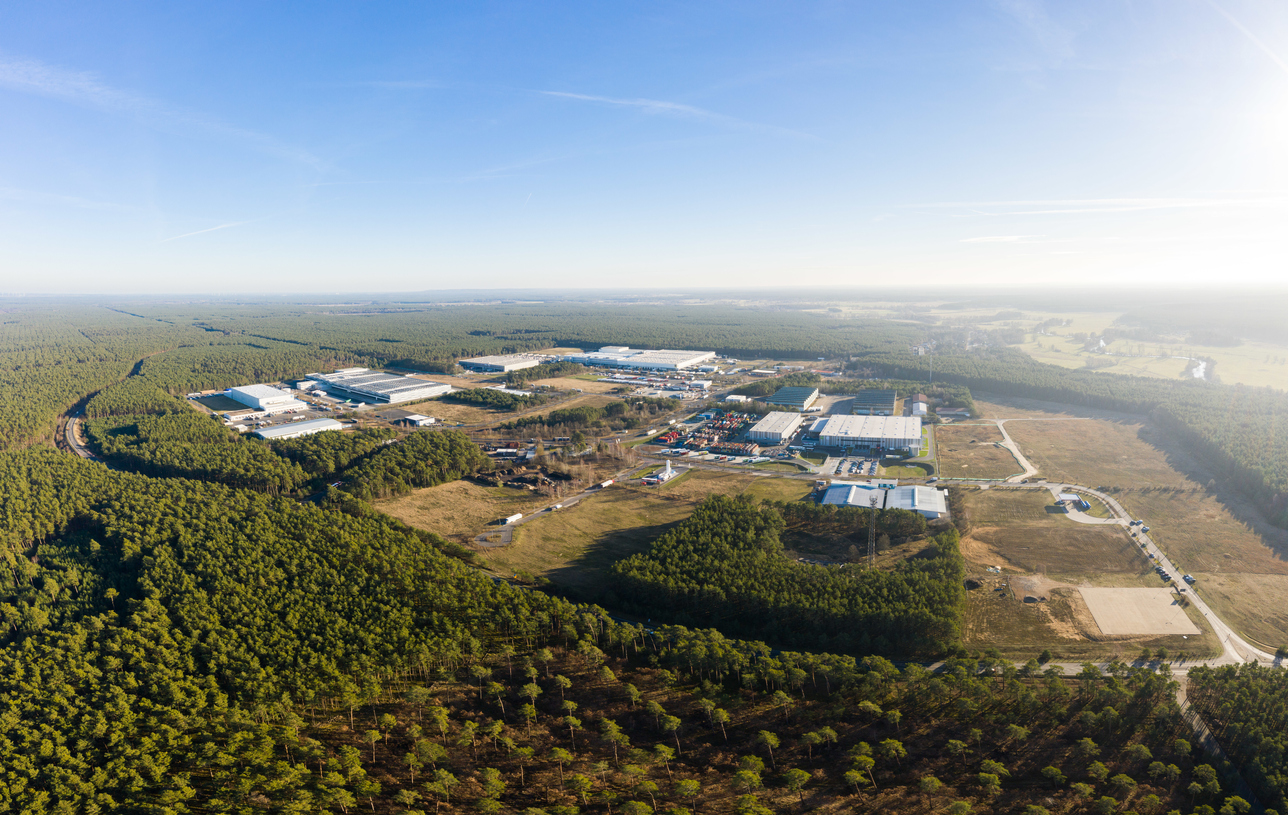 Tesla gigafactory near Brandenburg, Germany