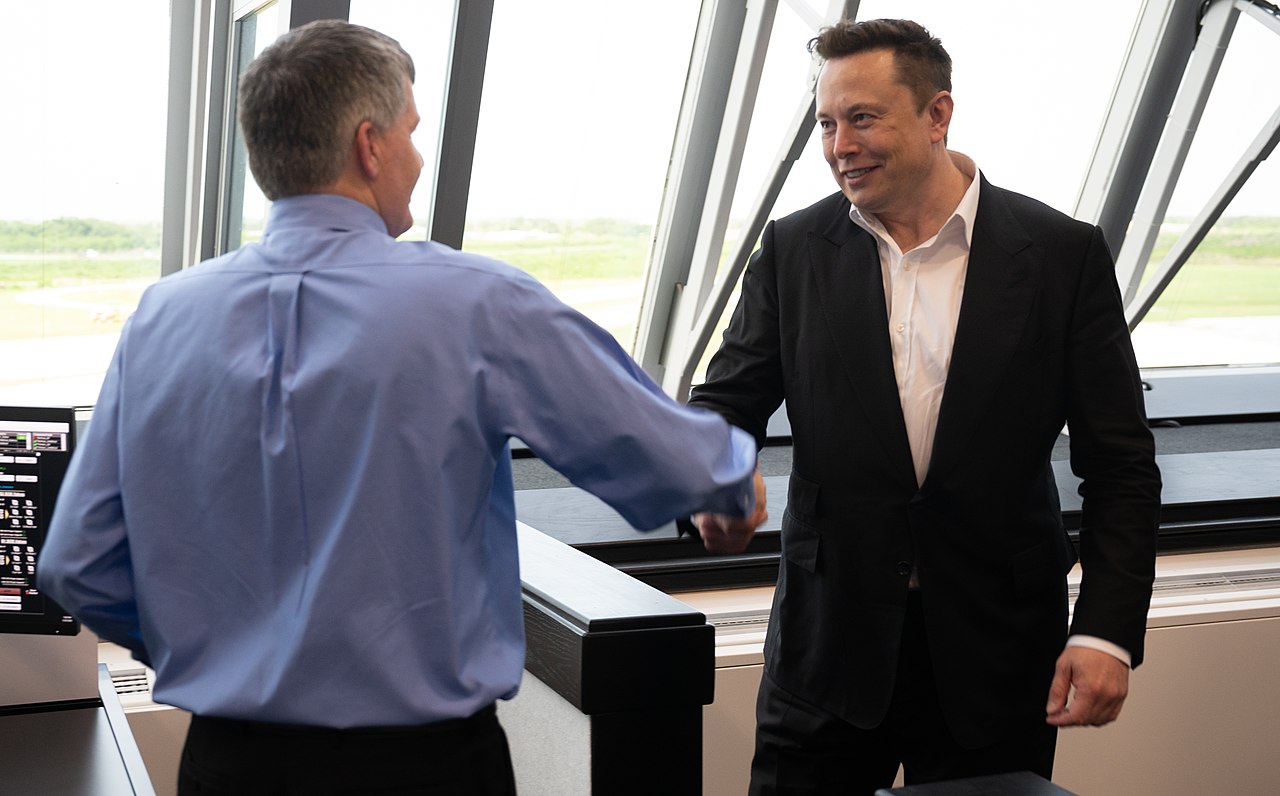 Elon Musk at SpaceX Demo-2 Launch