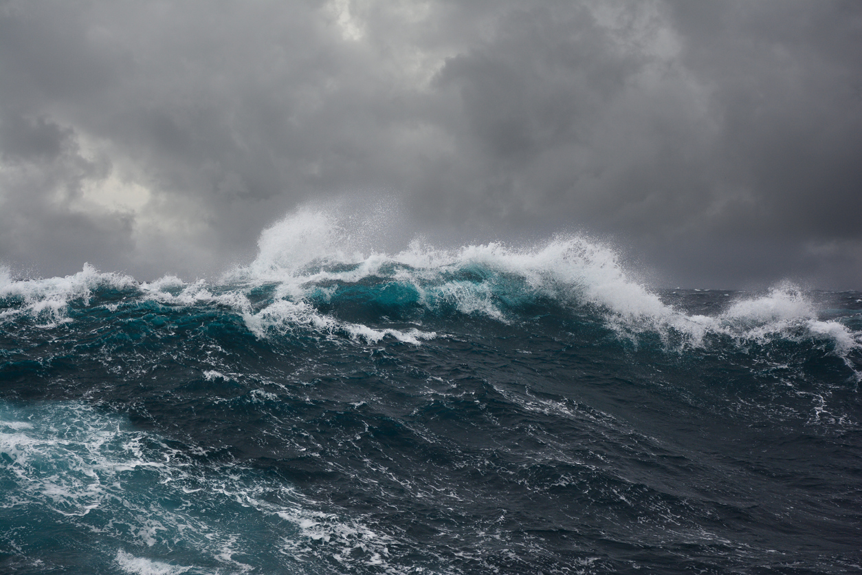 Atlantic Ocean wave during a storm