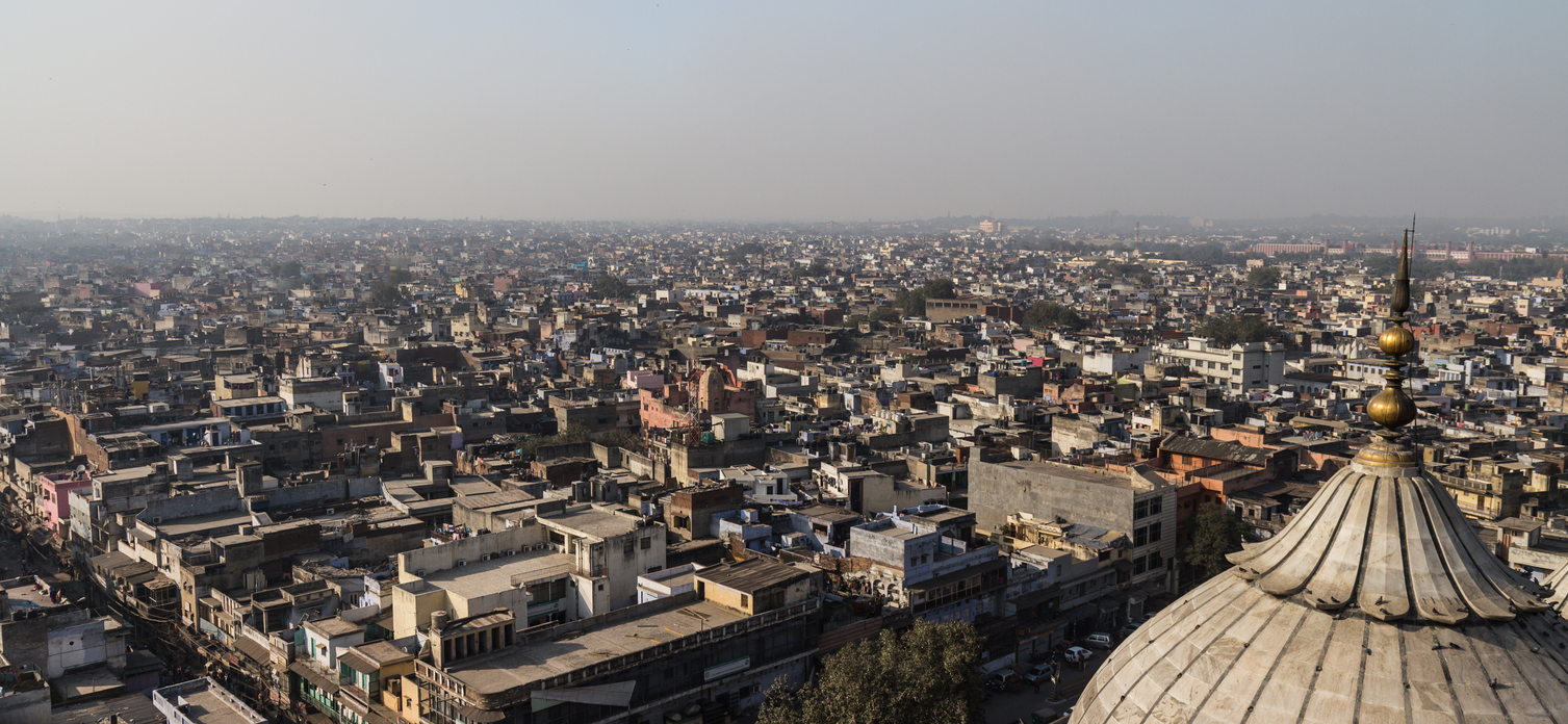 New Delhi view from the Mama Masjid