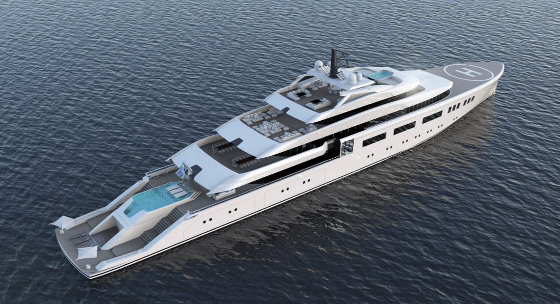 Future superyacht by Alpha Marine