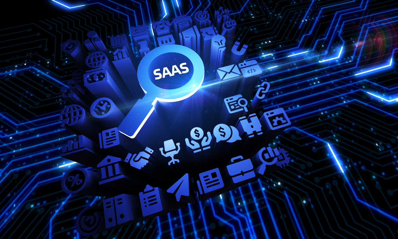 Software as a Service SaaS. Software concept. Business, modern technology, internet and networking concept.