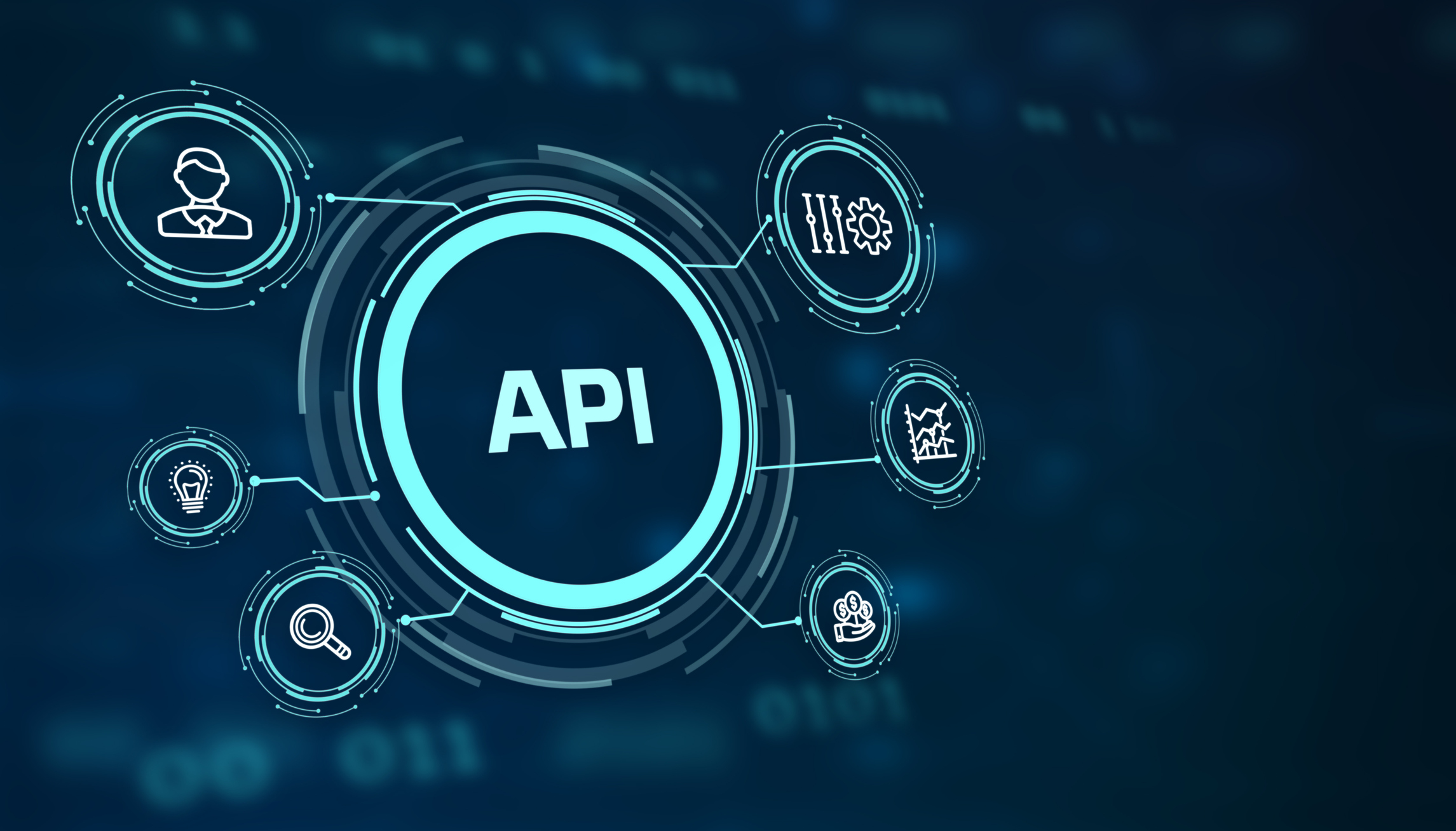 api application programming interface. software development tool. business, modern technology, internet and networking concept.