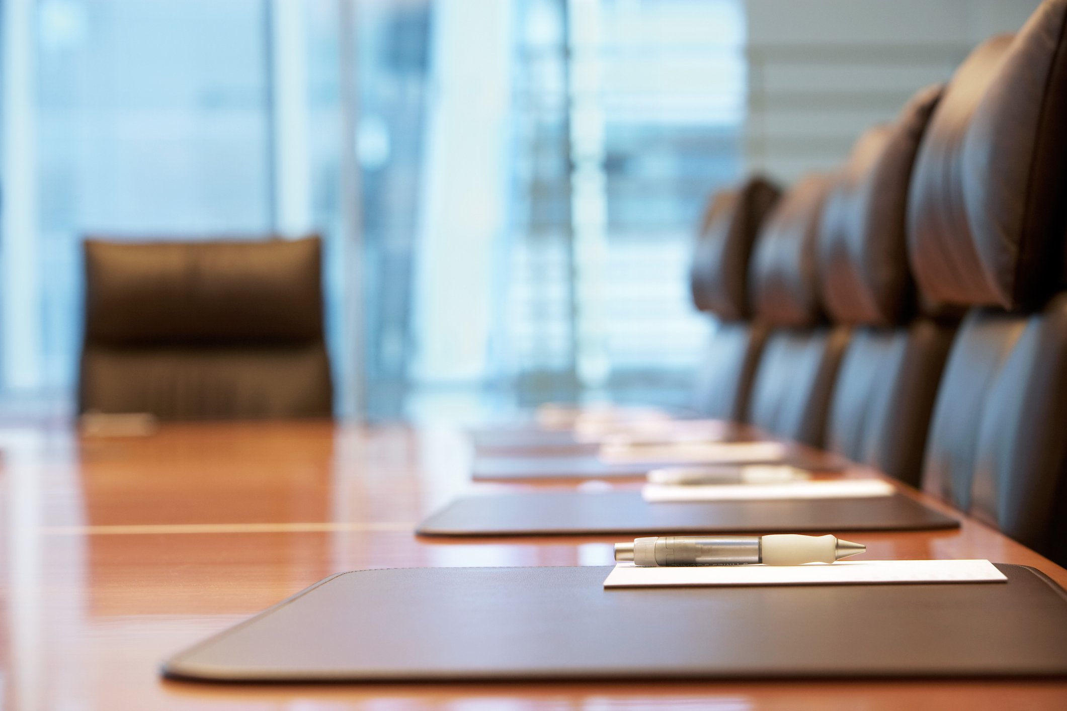 empty conference room before meeting