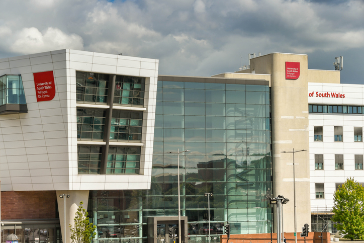 exterior view of the university of south wales building in cardiff city centre