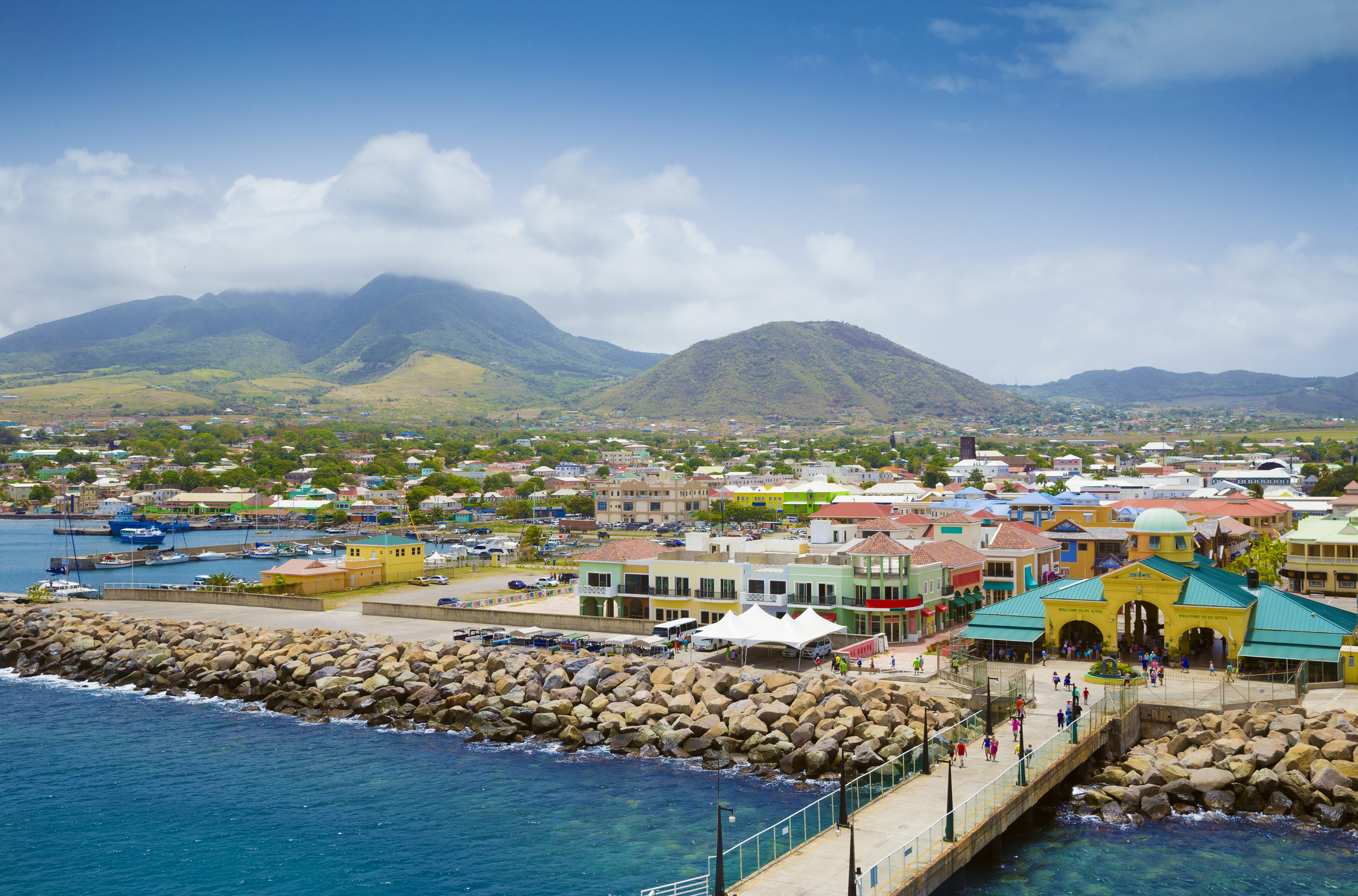 port zante in basseterre town, st. kitts and nevis