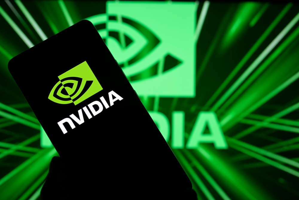 the,nvidia,logo,is,being,displayed,on,a,smartphone,with